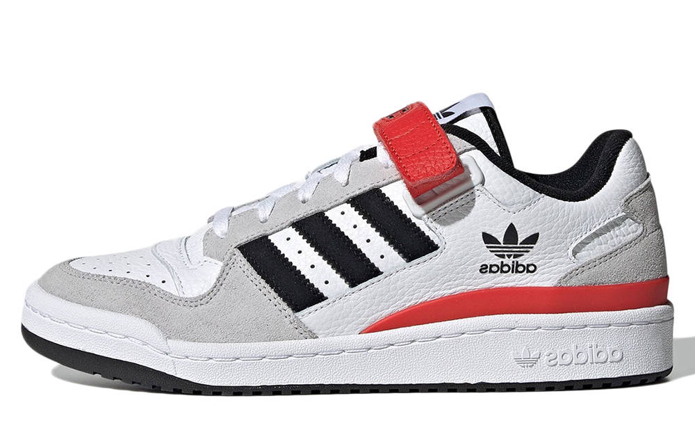adidas Forum Low White Grey Black Red