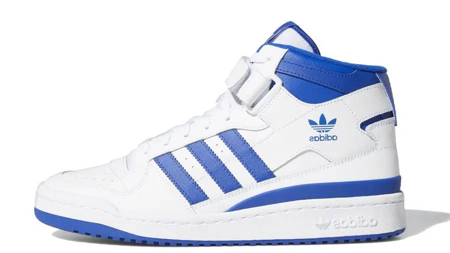 adidas Forum Mid GS White Royal Blue