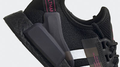adidas NMD R1 V2 Black Shock Pink Closeup