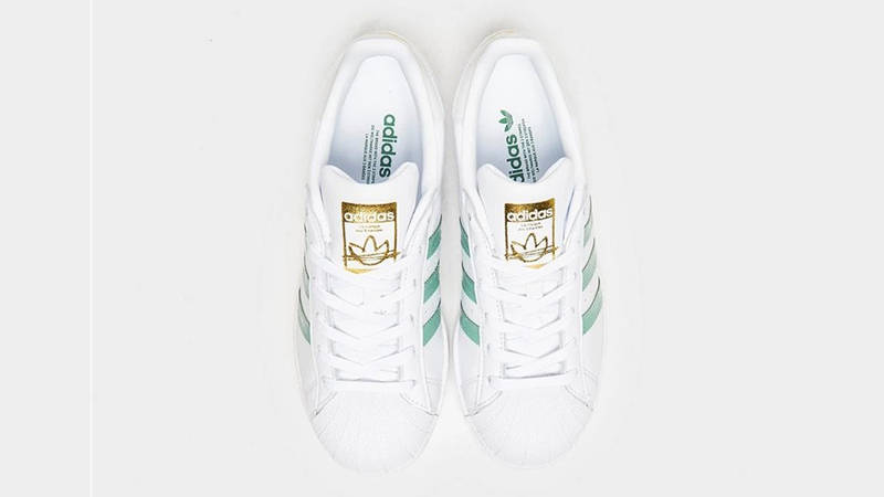 Adidas superstar green and clearance gold