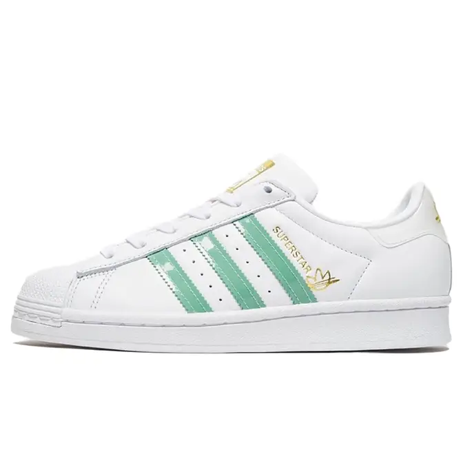 Mos Chaise longue Mening adidas Superstar Trefoil White Green Gold | Where To Buy | The Sole Supplier