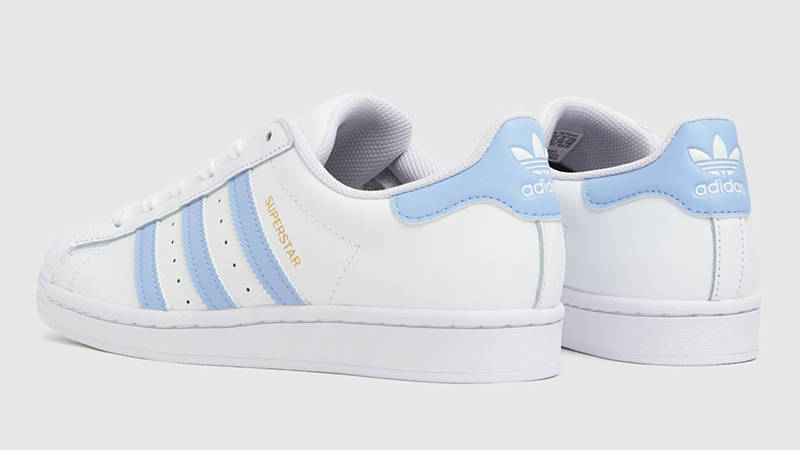 adidas Superstar White Pale Blue