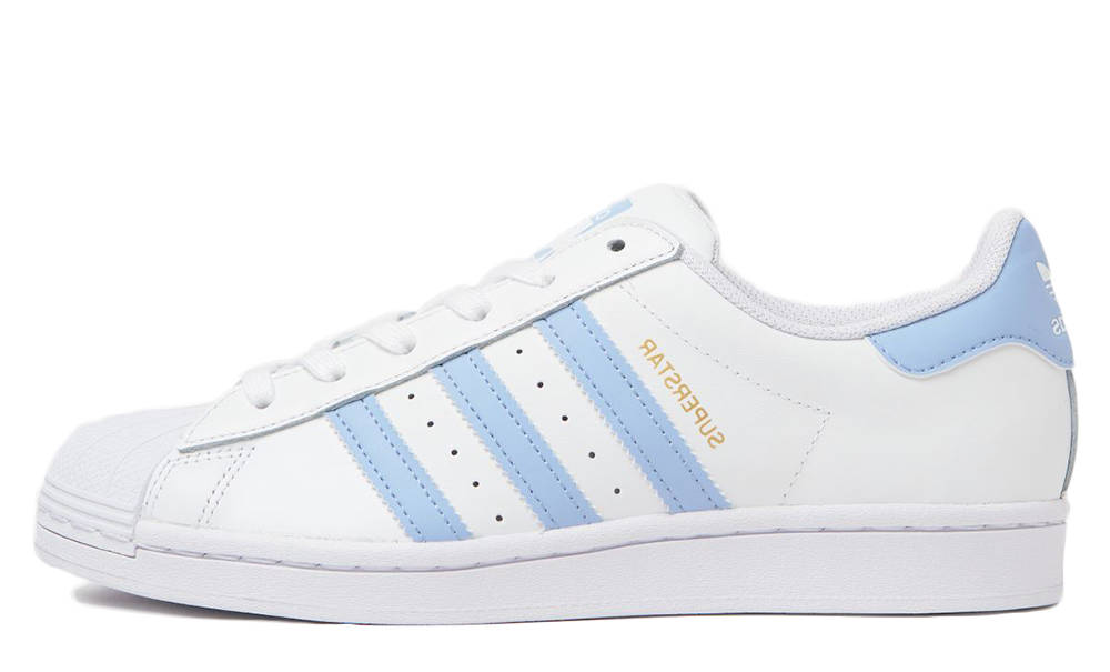 adidas Superstar White Pale Blue