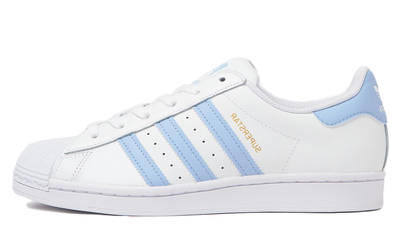 adidas superstar womens light blue