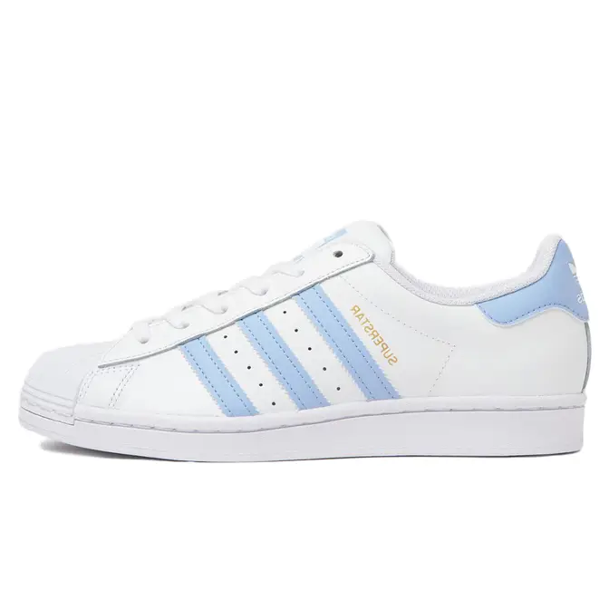 Adidas on sale superstar white/red/blue