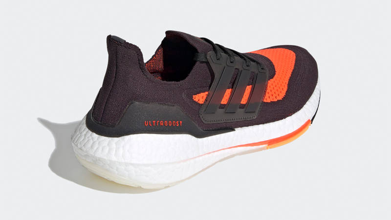 adidas Ultra Boost 21 Carbon Solar Red Back