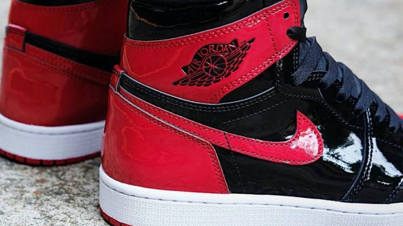 air jordan 1 high retro patent bred 4