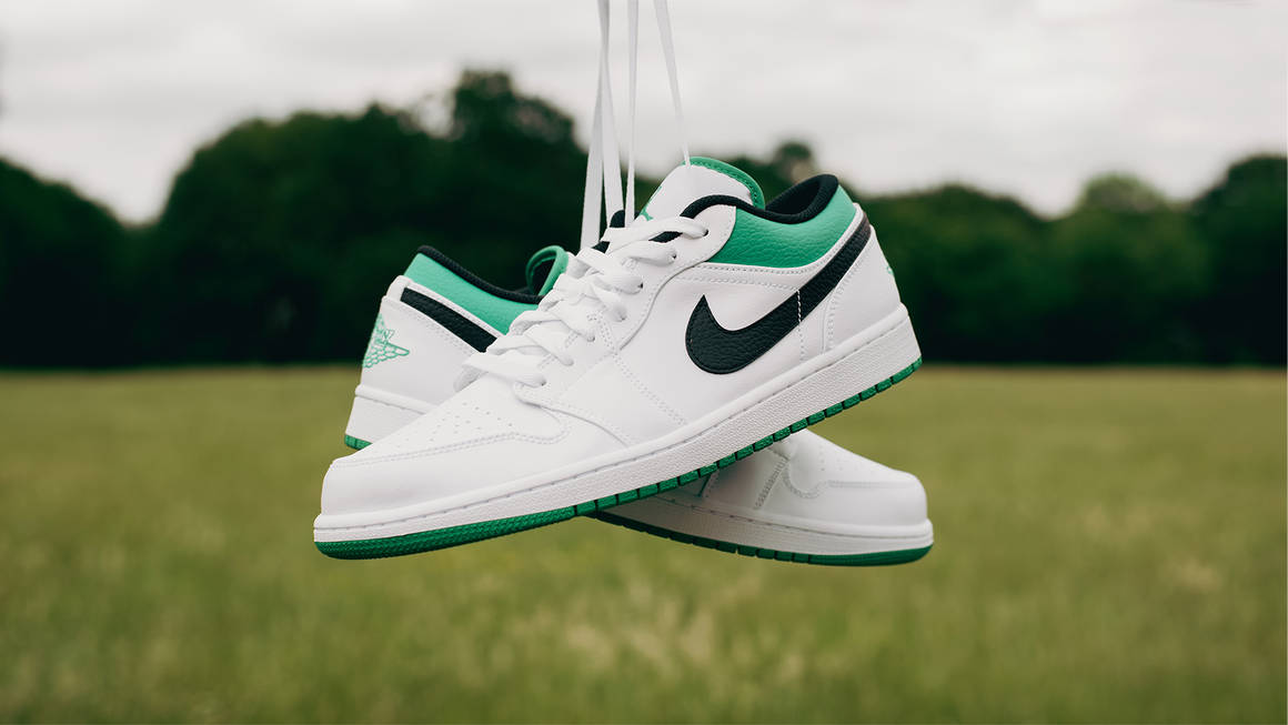 white lucky green jordan 1