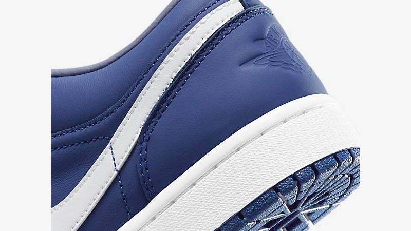 Air Jordan 1 Low Navy White Closeup