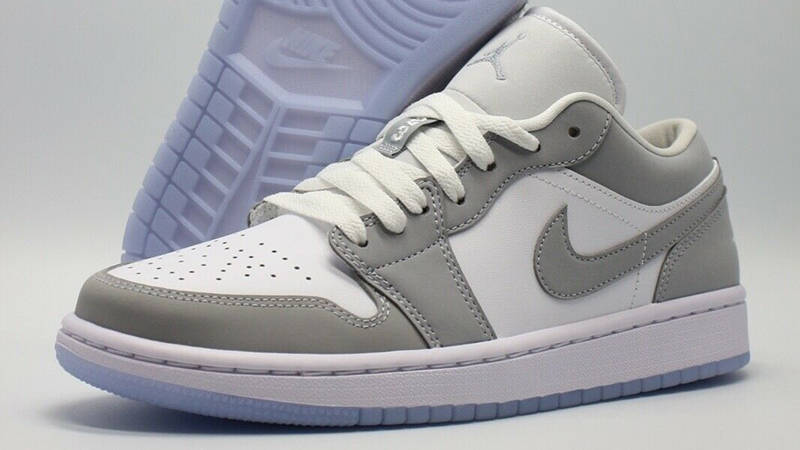 nike air jordan 1 low 'white wolf grey'