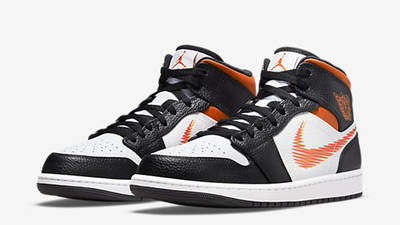 air jordan orange white black