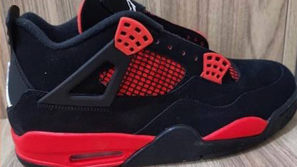 Leaked Images Surface of the Air Jordan 4 "Red Thunder" | The Sole Supplier