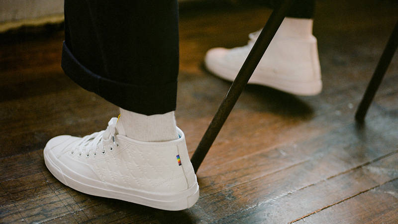 Alexis Sablone x Converse Jack Purcell Pride ON FOOT back