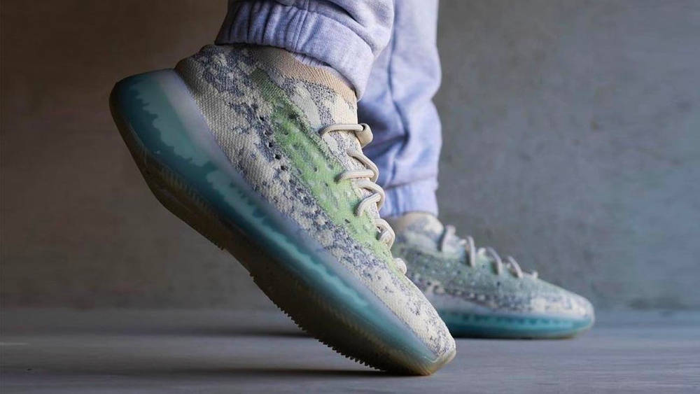 Image via yankeekicks The Yeezy Boost 380 "Alien Blue" is Still Available!