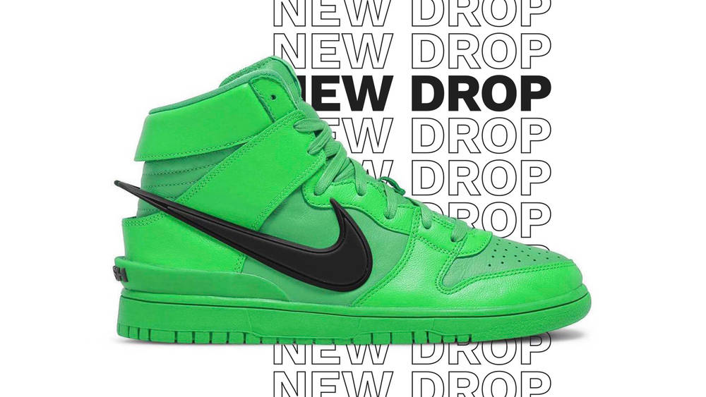 Image via House Of Heat AMBUSH x Nike Dunk High "Flash Lime"