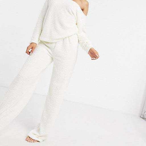asos design sweatpants cream