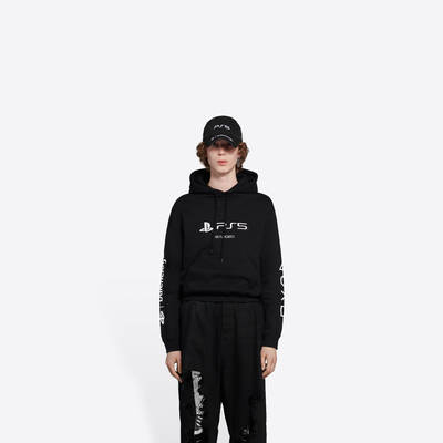 Balenciaga Playstation Fitted Hoodie Black Front