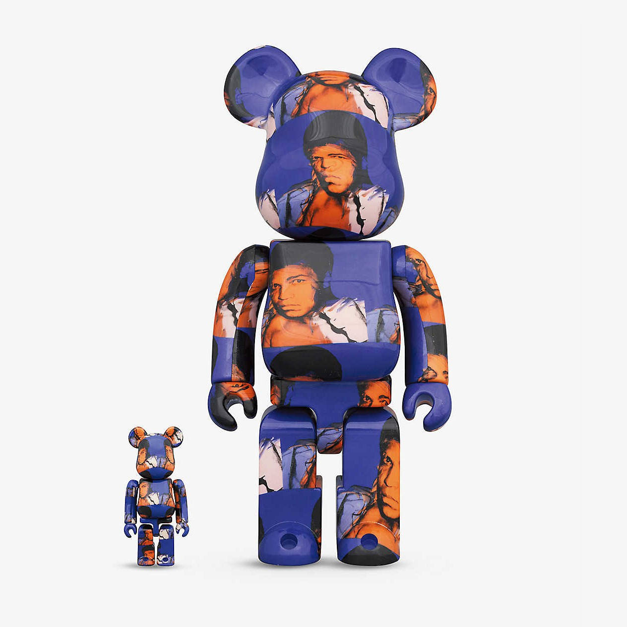 BE@RBRICK Muhammad Ali graphic-print 100% and 400% figure set