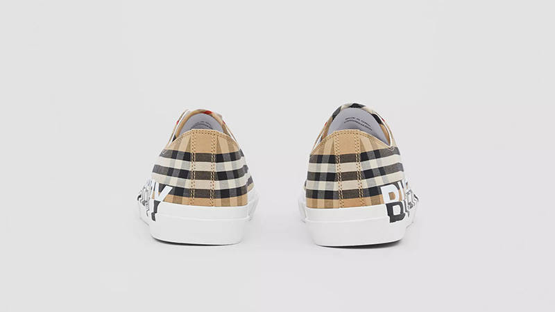 Burberry Logo Print Vintage Check Archive Beige 80241491 back