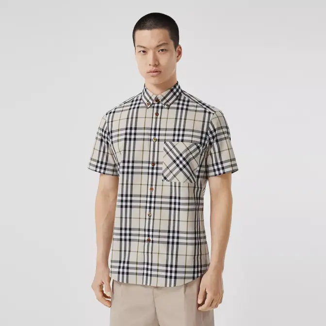 Burberry men's short store sleeve shirts