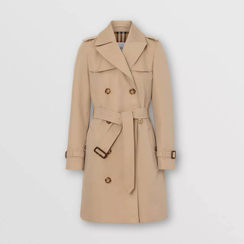 Burberry The Short Islington Trench Coat - Honey | The Sole Supplier