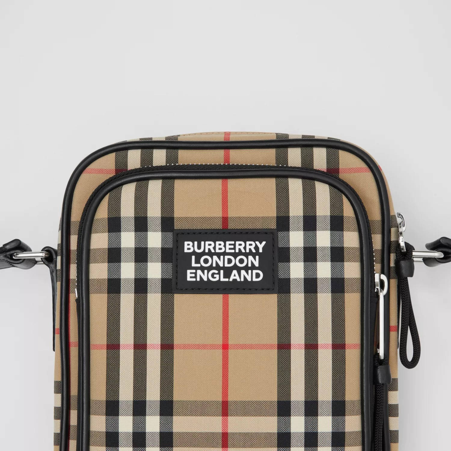 Burberry Vintage Check Cotton and Leather Crossbody Bag