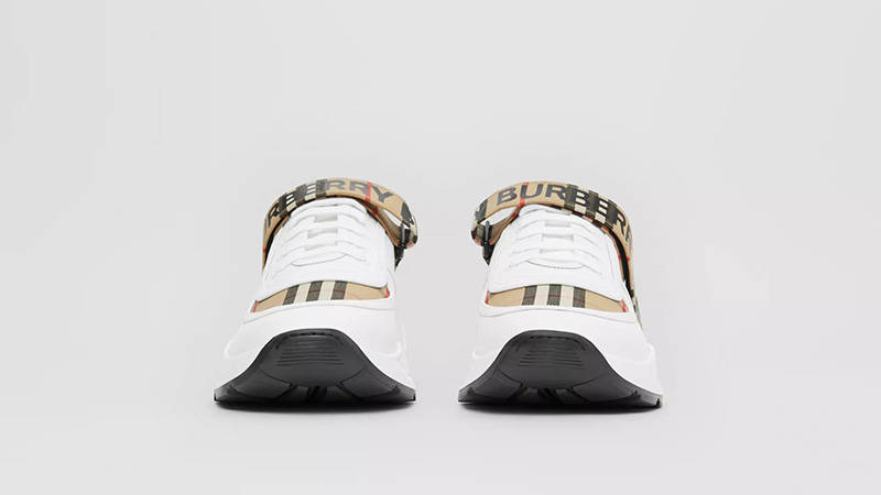 Burberry Vintage Check Logo Detail Beige White 80240521 front