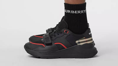 Burberry Vintage Check Mesh Black 80341271 on foot