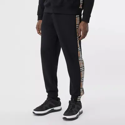Класична куртка від thomas burberry Panel Cotton Jogging Pants Black