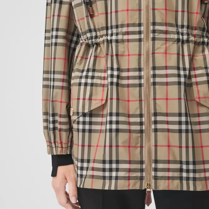 Burberry Vintage Check Recycled Polyester Hooded Jacket | Where To 