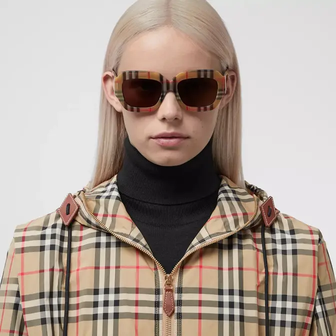 Burberry Vintage Check Recycled Polyester Hooded Jacket | Where To 