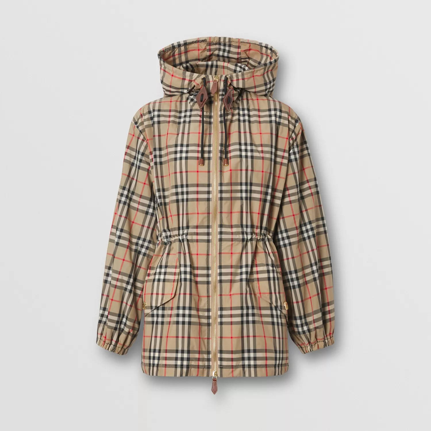 Burberry Vintage Check Recycled Polyester Hooded Jacket | Where To 