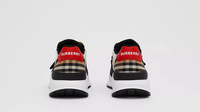 Burberry Nylon Suede And Vintage Check Sneakers Buy Burberry
