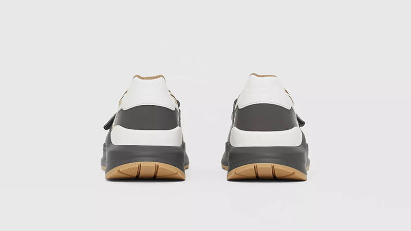 Burberry Vintage Check Suede Grey Beige 80310981 back