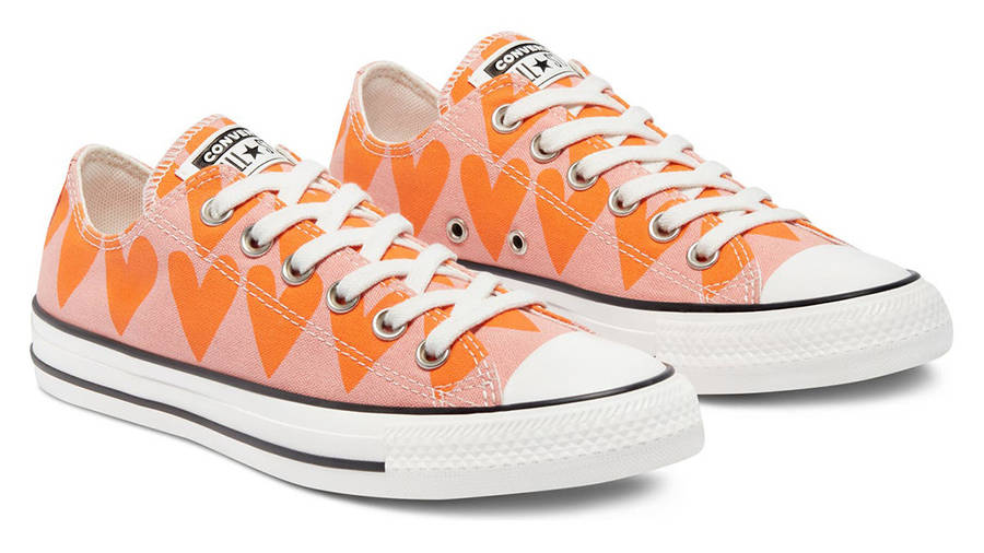 orange heart converse