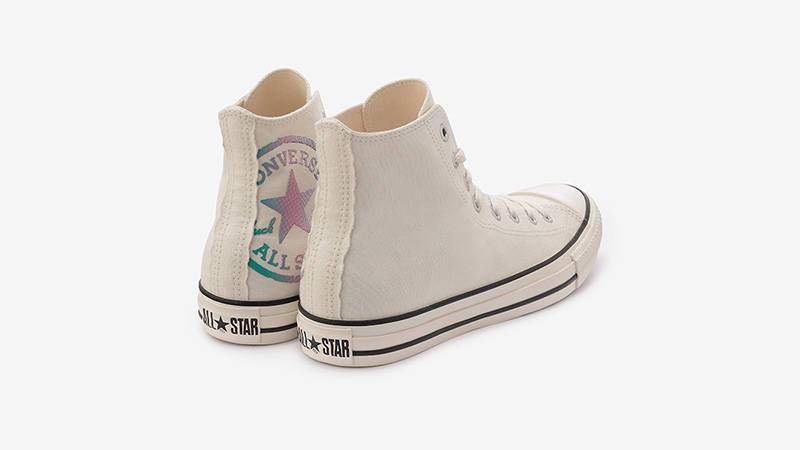 Converse All Start Damagetee Hi White back