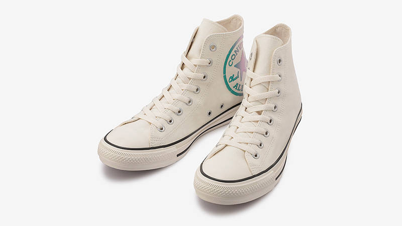 Converse All Start Damagetee Hi White front