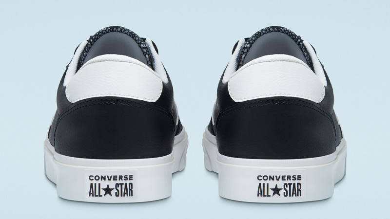Converse Boulevard Faux Leather Low Black Back
