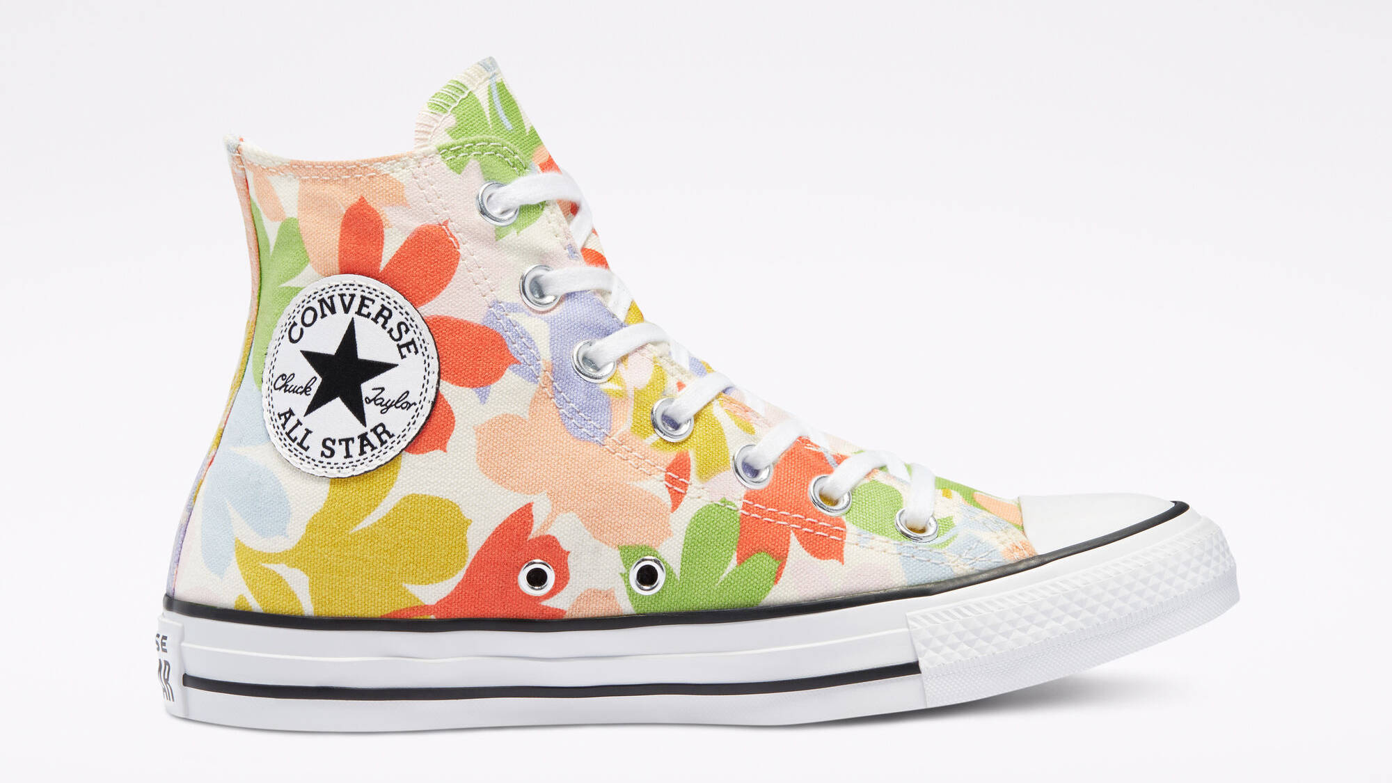 Converse Chuck Taylor All Star Floral Print Hi Egret