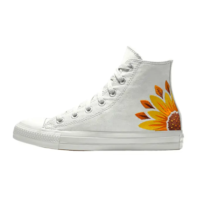 Custom on sale sunflower converse