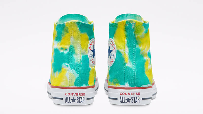 Converse Chuck Taylor Hi Tie Dye Green Yellow