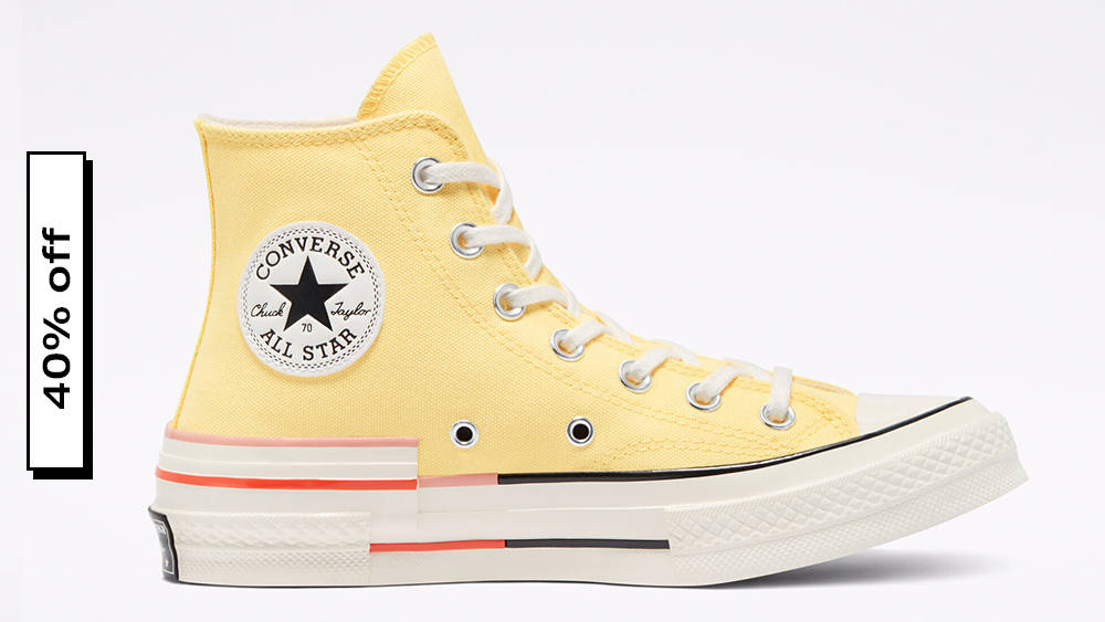 Converse Colorblock Chuck 70 High Top Citron Pulse