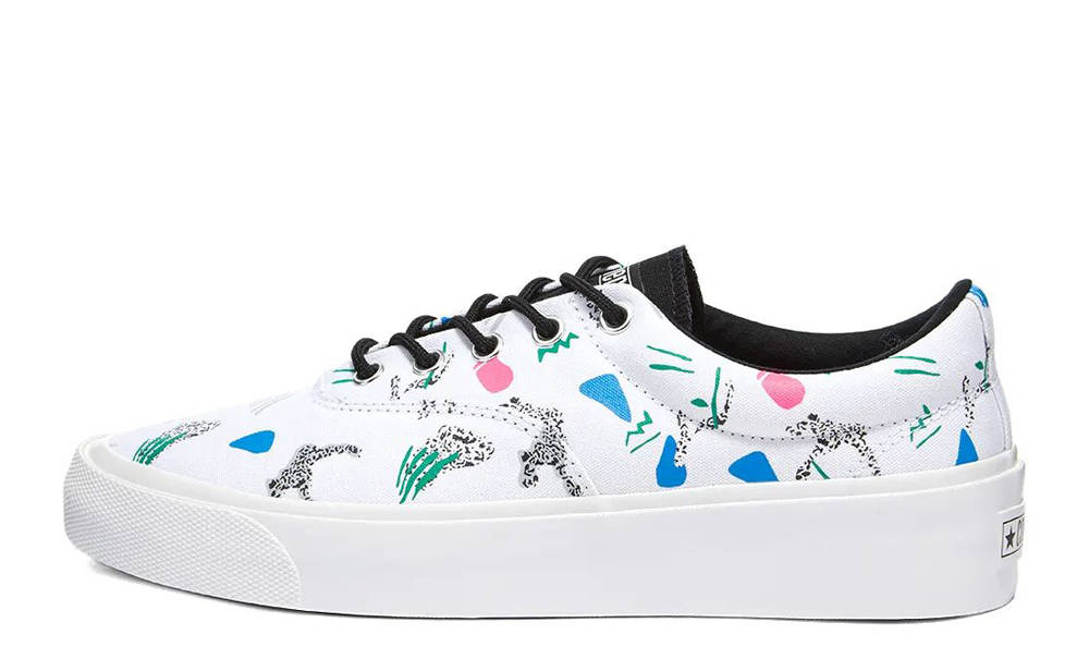 Converse Skidgrip CVO Archive Print Low White