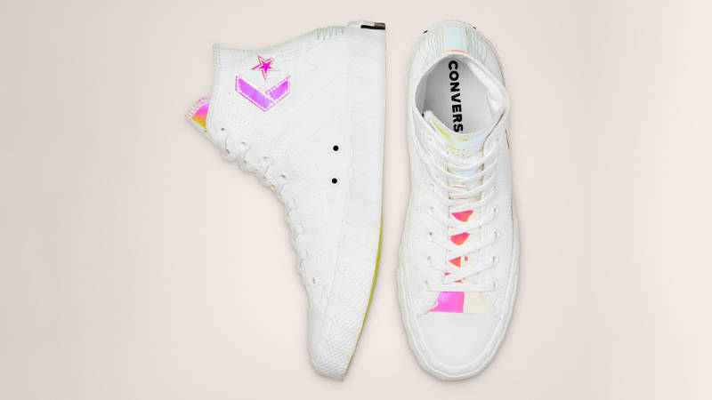 Converse UNT1TL3D Hi-Vis Iridescent High White Middle