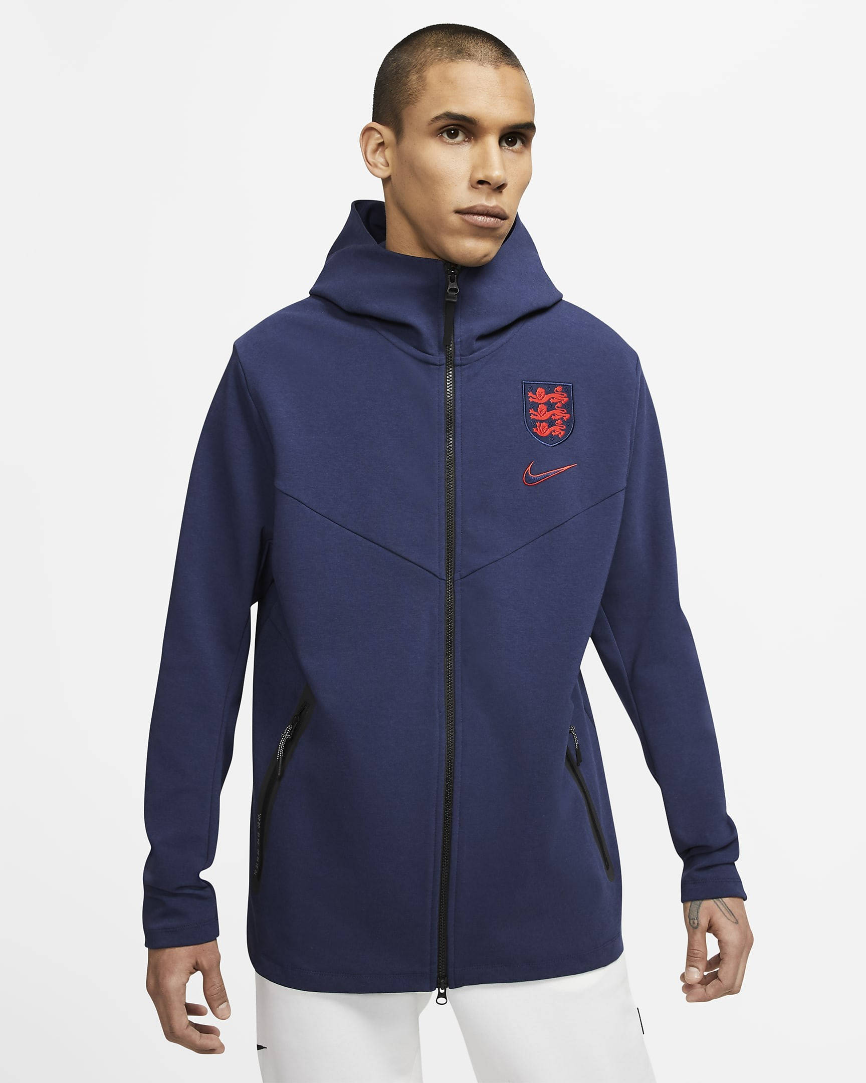 Sta in plaats daarvan op gespannen Intentie Nike England Tech Pack Full-Zip Hoodie - Midnight Navy | The Sole Supplier