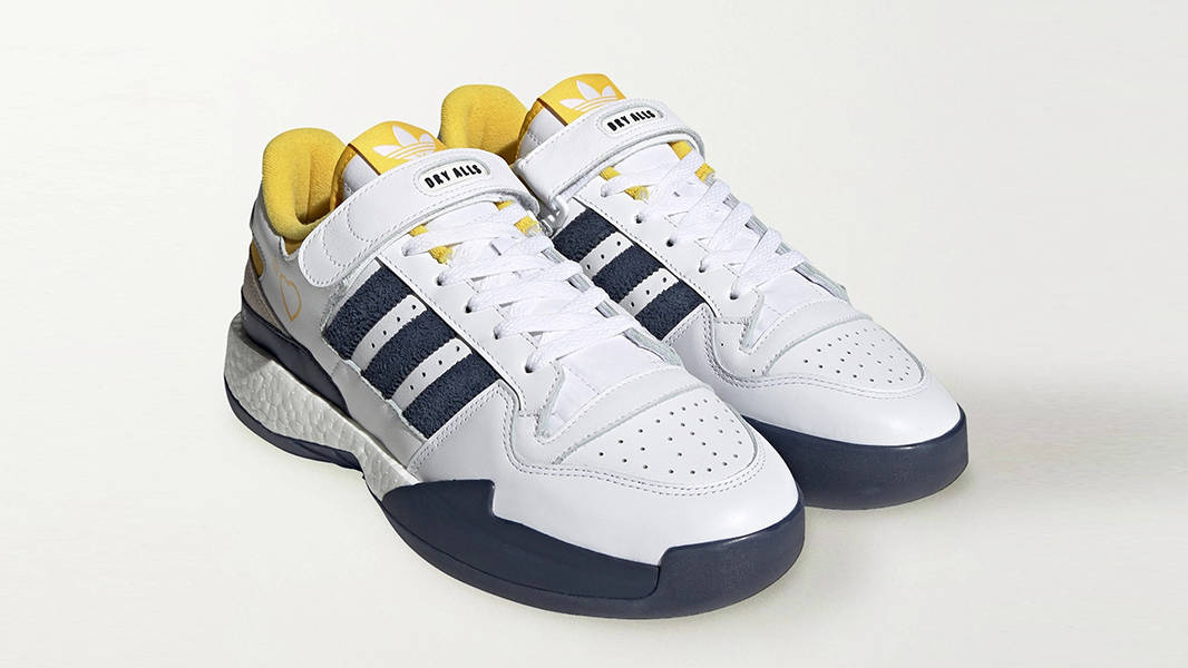 Human Made x adidas Forum Yellow Collegiate Navy S42975 Side