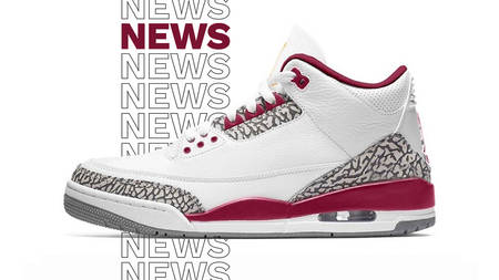 The Air Jordan 3 "Cardinal" Pays Homage to a Legendary 1992 Release The Air Jordan 3 "Cardinal" Pays Homage to a Legendary 1992 Release