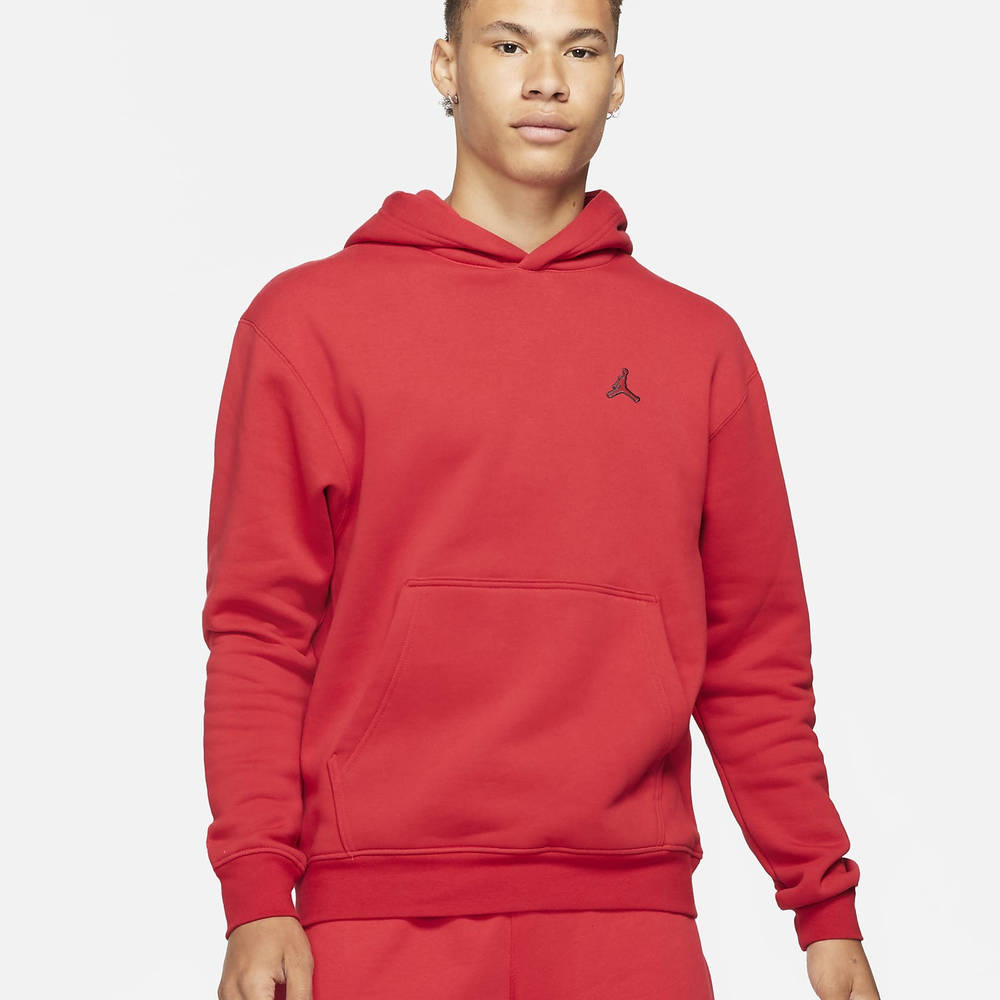 Jordan Essentials Fleece Pullover Hoodie - Gym Red | The Sole Supplier
