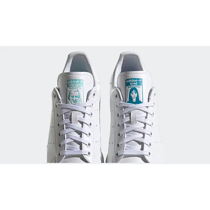 KYNE x adidas Stan Smith White Pulse Aqua Where To Buy GX7690 The Sole Supplier