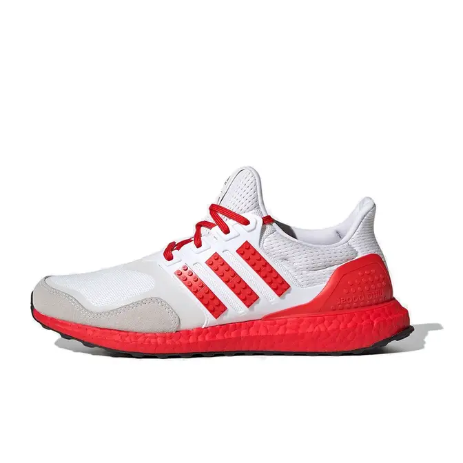 Ultra boost hot sale white red